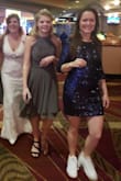 I'm 5'7" and 140lbs., I wore this dress to my friends wedding in Vegas. Fit was perfect, got so many compliments, very comfortable, and had a nice length at the mid thigh. I'm going to be having back surgery soon, so I styled it with a pair of sharp white sneakers, it actually looked really cute (I channeled Sporty Spice.) I tried the medium first, but sent it back in exchange for the large so it wasn't so skin tight. Large was still form fitting. - Sarah J.