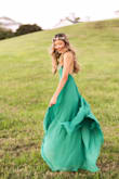 I've been seeing this dress a lot on social media in different colors. It's a popular choice for engagement photos and as bridesmaid dresses. I like the style and color options. However, it is very difficult removing this dress by yourself. On the day that I had the photo-shoot done with this dress on, my photographer had to help me remove it. Another drawback is that it is on the heavier side due to more fabrics on the bottom. It's still a pretty dress and I originally planned to purchase another one in a different color but after having it on I won't be making a second purchase on this particular style. - Kimmy H.