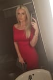 I've worn this several times, to a gala and on date nights. It is beautifully made, flattering cut, very quality fabric, thick enough to suck ya in. If it came in black, I'd buy that too.... Maybe navy. The bright pic is a professional photo and obviously my other pic is a bathroom selfie - Elle P.