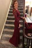 It was a bit long on me. The back of the dress has a metal thing which makes it feel tight, but besides that I felt very beautiful. I would recommend this dress :) - Victoria H.