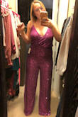 Fits very nicely! Would recommend. A little looser than expected, but still love the fit. Love love love!!! Happy that there are adjustable straps! I'll need to get the bottom hemmed a little! - Natalie D.