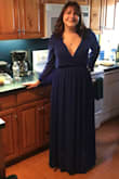 I actually bought this dress for my work holiday party in 2017, and I loved it so much that I decided to wear it again for a friend's wedding. The length was perfect for me since I love to wear high heels, but I just wish that the chest part wasn't so low (or at least something that helps adjust it, since I also wanted to wear this to a family wedding, but got vetoed due to the chest).

Overall awesome dress! - Chelsea H.