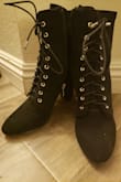 These boots are a look! I absolutely love them. They're cute, and I am getting lots of compliments for them. They fit perfectly. A little uncomfortable because I feel like the boots from Lulus are made with not so high quality material, but honestly I love how these boots look so much that I'm willing to overlook that and give them a 5 still. - Tania J.