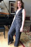 My daughter needed an outfit for a semi formal event at work. We ordered this in both XS and S because she is short. We were concerned that the length on the S would be too long. The length on either would have been just fine for her with her tall strappy sandals. The XS was too tight in the waist and butt.  The small was perfect in every way! Here she is clowning around without shoes, makeup or accessories. - Patti N.