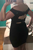 Got this dress to wear for formal night on my upcoming cruise and I can't wait to wear it. I normally would order an extra large but they did not have it so I went with large. It is so stretchy and fits perfect. It's very flattering even after just having had a baby 5 months ago. - Brittany S.