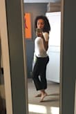 Great quality. Great material. I ordered a small because they were no xs available. It fits a bit big to my taste, but I will still wear it with jeans or black leggings.  I will wear it to go run errands or just when I am looking for something simple and comfortable with a touch of classy. - Mindi-Elyse V.