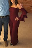 LOVE this jumpsuit. I got so many compliments when I wore it to a wedding celebration in December. The upper arm was a little bit tight, but other than that it was super comfy. The pant is not as long as other jumpsuits from Lulus, so a shorter heel worked best to pair it with for me. I felt so sassy and confident in this jumpsuit, I absolutely love it. I can't wait to wear it again! - Kelsey H.
