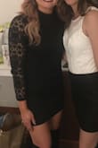 I was looking for a little black dress that would be perfect for a bachelorette, but not too scandalous. I have broader shoulders, so I sized up from my normal medium and was glad I did. It fit like a glove and is made with heavier material. I'd recommend this dress. - Lauren B.