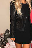 I was extremely impressed with the quality of the material of this dress! It fit perfect in all the right places! I will be wearing this often!!! I paired it with a leather jacket and it looks amazing! - Shali B.