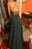 It was a little long but fit like a glove otherwise ( love a lace up). Great quality and bought the strap heel gold shoes to match. Prom ready!!! - Lisa P.