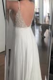 I will be wearing this dress to my upcoming wedding reception in Punta Cana! The pearl beading with rhinestones are the perfect combination- elegance and glitz!
I also love the sheer fabric on the sides.
The only alteration I will need is a few inches taken off the bottom
I feel like I will definitely be able to dance the night away in this one! So comfortable and fit for a princess bride. - Stephanie L.