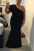 As a short woman with a huge bust, this dress was perfect and super comfortable - didn't even require a bra because the ruffle covers that area anyway. Great thick fabric and beautiful design. - Christina D.