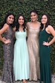 The dress has such a nice, fancy look to it. It feels and looks amazing!
Wore it to a friend's wedding and received so many compliments.
Definitely recommend it. I just had to get it trimmed and closed the cleavage area a bit. - Fernanda