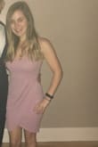 This dress is pure perfection! It fits like a glove! The material is slightly stretchy, so it hugs me in all of the right places. I love the color and style. I got so many compliments! I definitely recommend this dress! - Brooke P.