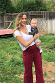 These pants are EVERYTHING! They are so fun and funky. I absolutely love the crop and slight flare of them. I am still rocking my "mom bod" and even with my dreaded stomach pooch, I still felt confident with the high rise of these! They do fit true to size so I would recommend choosing your standard pant size. Give these babies a shot! You won't be disappointed. - Marissa