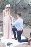 I loved this dress!! So beautiful for my engagement pictures and just loved the overall style of the dress. The color blush pink was exactly what I was looking for- even better in person! 

The only negative side is that the top runs large, it was so loose that my Fiance had to pull it down in the back in some of our pictures! It was my mistake because I did not have time to fully try on the dress before we took the pictures. You couldn't tell from the photos at least! - Lindsay W.