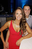 I wore this dress for my boyfriends company Xmas party. The material was much thicker than I thought it would be. I thought it was not too short, and I didn't have to check and make sure nothing was popping out from my dress. It was very comfortable, and I got a ton of compliments. It's a great dress! - Monica P.