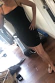 I love this dress. I bought it was big because I'm tall! I didn't want it to be too short and I love the way it fits on the chest area. It's very sexy and flexible, dress it down or up. I can't wait to wear it when it's warmer. - Camille P.