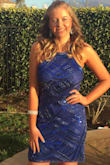This dress is stunning! My daughter wore it to winter formal and she loved it. - Donna P.