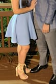 These shoes are beautiful and comfortable! The front of the shoe has a 'puffier' part on the bottom or added support, making them all the more bearable. They didn't bother me ALL night, however, I did have to tie them about 3 times since they felt down several times. I got a lot of compliments on them and they really do look awesome on! - Maylin R.