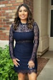 Loved! Loved! I normally wear a medium, but I saw that others said it ran large size, so I ordered a small and it fit perfectly. The color and design were perfect. - Nayeli G.