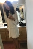 I was pleasantly surprised with the material and flow of the fabric. It fit a little looser than I was expecting, but it kind of works with the flow of the fabric. I love it! - Cassandra J.