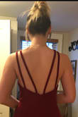 I love this dress so much! I plan on wearing it to this years upcoming prom. This dress is such a beautiful deep red and it's very elegant and classy. Great material and super comfortable as well, not to mention affordable!!! - Niki D.