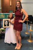 I wore it to baptize my goddaughter, and it fit perfectly! - Debbie H.