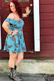 I love this dress! I wore it for my college graduation photos! Instead of traditional photos, I took them in the country in this dress in my cowboy boots and it came out so good! If you are thinking about getting this dress, just do it! - Tayler D.