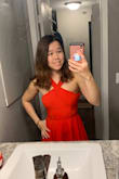Can't wait to take this stunning red dress out salsa dancing! - Catherine F.
