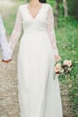 To any European shoppers, I'm 180cm and 72kg, ordered size L, but probably could have fit a M perfectly. But better to have to take it in then to have it too small. Had it taken in on the waist and at the back of the neck. The length was perfect and the dress was so comfortable. Very good quality for the price. - Kersti T.