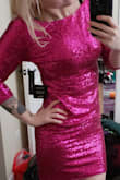 Bought this for an Elton John concert. Was not on the floor...still stood out enough to get highlighted on the concert stage screen. So many compliments about the dress and fit too. For a "sturdier" sized girl, it was a beautiful dress, and I need to find something to wear it again soon. - Brianne W.