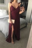 I am in love with this dress. It is super light and flattering. The first dress I've bought and could get away without altering. I was so comfortable the whole night. Would buy again. The color is amazing! - Nicolette B.