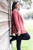 Love the color of this jacket. You can pair this jacket easily with dress pants or jeans for a sophisticated style. It's a little big in the bodice area for my liking but I'm still happy with my purchase. Love Lulus as always! - Stacia V.