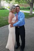 I ordered this dress for my best friends out door wedding in August, the dress is super beautiful and flattering, BUT the material is very thick and heavy so keep in mind for summer months that it gets hot, also the dress us very long so I had to wear very high 5 inch heels for it not to drag. But overall the color, the style was perfect for a matron of honor dress! - Kristin S.