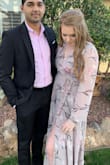 I wore this for a wedding and got so many compliments! Really such a great dress!

I am a size 27/28 jean, size chart said to get a medium but I probably should have gotten a small instead of a medium. I had to pin up the top because it was just a bit too large - wasn't the dresses fault, though. - Ashlyn M.
