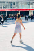 This Elsa-inspired dress is a stunner! I wore this dress ice skating the other day (I guess the cold never bothered me anyway! :D) and literally felt like a Disney Princess. The light blue/pink pastels are aesthetically beautiful and the butterfly-shaped neckline gives the dress a sexy but classy look. The straps are also adjustable so you can loosen/tighten the neckline to your comfort! Perfect for lace dress lovers! - Jennifer S.