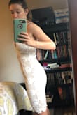 I bought this dress in size XS, and I could not get the zipper up. 
When I returned the XS, and bought the small, it was baggy and completely unflattering. I always buy dresses from Lulus, but this one is sad. - Brianna R.