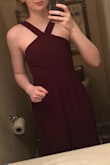 I really love this dress! The wedding hasn't happened yet so I only have a picture trying it on and walking around the house lol. I didn't want to take it off! It's so cute. - Allie C.