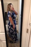 I have a large chest and small waist this wrap dress is perfect for my build. It's a little long but with heels it'll be fine. I'm happy with the vibrancy of the colors. And I probably would've fit a L just fine but I decided to size up for more chest coverage. This is my first time purchasing from Lulus and I plan to buy more often. - Amy J.