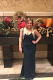I wore this for a night out in Vegas, and I got so many compliments. It's long, so I had to wear tall heels. The material has a bunch of stretch so it worked well even after a big dinner meal. :) - Amber W.