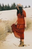 This length and fit maybe isn't right for everyone, but for my build this dress is perfect. The skirt does flare out at the bottom adding a sometimes awkward shape to the dress but otherwise it is comfortable, quality material and so feminine!! Love it! - Jennie D.