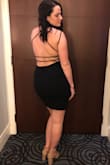 The dress fits amazing! I have wide hips and a butt lol and it was stretchy. Everyone kept complimenting me on it. - Danielle C.