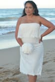 As an "encore" bride, I struggled trying to find a dress that wasn't "wedding gown-y". I literally just wanted a pretty white dress. I ordered about 5-6 dresses from various sites - all of them didn't fit properly - they all ran small and they looked too Prom-ish as well. Seriously it's a demographic that needs attention, so designers please take note. Then I saw Stassi Schroeder from Vanderpump Rules post a pic of her in this dress on her Instagram. I immediately purchased it and when it arrived, pretty quickly, I was happy to see it fit and it was gorgeous. It was exactly what I was looking for and it delivered the look I wanted for my simple barefoot boho beach wedding in Puerto Rico. THANK YOUUUUUUUU! - Ayde G.