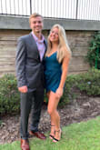 I loved this dress! I wore it to a sorority semi-formal and it was perfect. The material is thick enough that I didn't have to wear a bra, but I didn't get hot in it either. The color was pretty as well. I was expecting a dark green, but in most of the pictures it looks blue, which I was okay with.
When I say this fits true to size, I'm going off of the fact that I usually wear a small and the medium was a little big. I ordered the medium because I was afraid that it would be too tight since it's a snug dress, but I should have trusted Lulus sizing. It wasn't tight in the waist, and it was a little longer than I wanted it to be. (In the pictures it is scrunched up)
This dress was comfortable, pretty, and flattering on everyone. (there were a couple other girls wearing it) - Brennan C.
