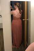 Needed a flowy bridesmaid dress and this worked. It fits quite well around the waist and the adjustable straps are perfect because I have a short torso. Colour is true to the image online. Only complaint is that the fabric covering the boobs is quite thin so I will need to have cups sewn in to prevent nip showage and help with support. Also, heads up to the Canadians, the duty charge was $50! - Hallie S.