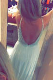 This is a one of a kind dress! The intricate detail at the top shimmers and looks unbelievable. The fit was like the dress was made for me. The padding in the top was just enough, and it's actually pretty comfortable. It is a bit long for me (but I expected that since I'm short!) but I will get this altered before the wedding. Worth every penny, and the dress looks much more expensive than this price. If you like this style, just do it! It's a gem!! - Tiffany A.