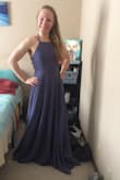 As a D1 swimmer, I was worried the dress wouldn't fit my shoulder or my back, but it fit. It was perfect. I LOVE the dress. It makes me feel confident and beautiful. 10/10 - Grete B.