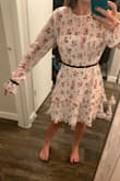 I loved this dress so much but had to return it because it ran too large. I am usually always a small/XS in Lulus dresses, but this size small was a bit loose in the waist, chest and the arms. Great color and quality though, looks just like the picture!! - Elena T.