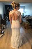 I plan to wear this for my wedding and am so excited to find such a high quality dress for this price. I feel amazing in it and I'm sure other brides have spent $1500 and up to wear something similar. It is sexy but classy, especially with the open back and mermaid style. - Sarah F.